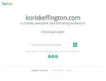 Tablet Screenshot of koriskeffington.com